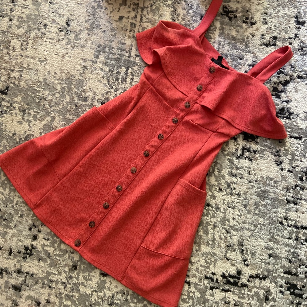 Burnt Orange mini dress